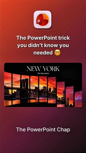How to create an ANIMATED Split Image Effect in PowerPoint 🤔 #powerpoint #presentation