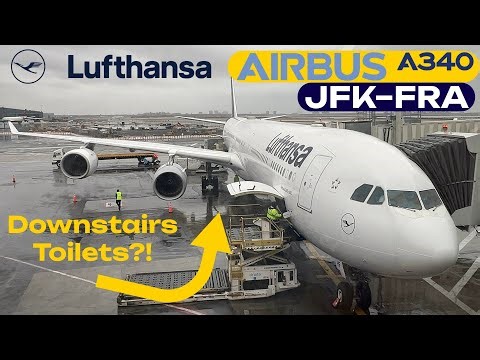 Transatlantic in Lufthansa A340-600 Economy | New York to Frankfurt
