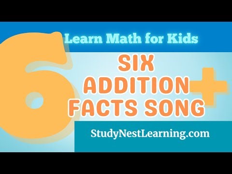 Six Addition Facts Song for Kids | Learn Basic Math Facts with Fun Music