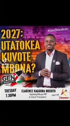 CK7, Kikuyu 001 & GenZ President, on K24 and Kameme TV! 🔥🙌🏾 #trending #new #tuesday #genz #kenya