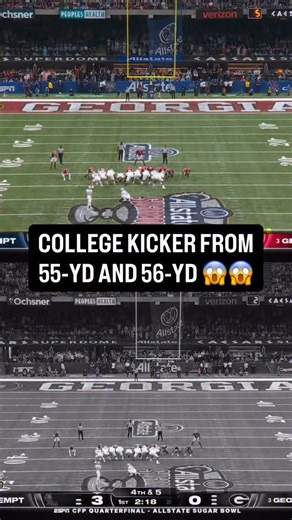 Ole Miss’ Lucas Carneiro has now made the 2nd and 3rd-longest field goals in CFP history 😳 | ESPN