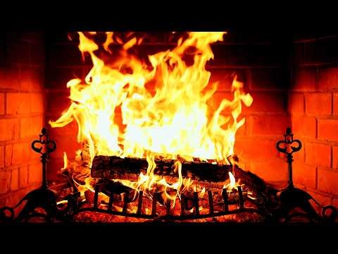 🔥 Fireplace 4K UHD! Fireplace with Crackling Fire Sounds. Fireplace Ambience