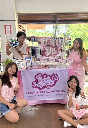 From empty space to our dream pink booth 💗🥹 We’re finally here at UP Gyud Food for our first pop-up event by @OMG! Market Visit us and make your own custom accessories at our charm bar, ready made designs, figet clickers, and more keychains 🎀✨ Catch us before we’re gone 👀 🗓️ April 16-18, 2026