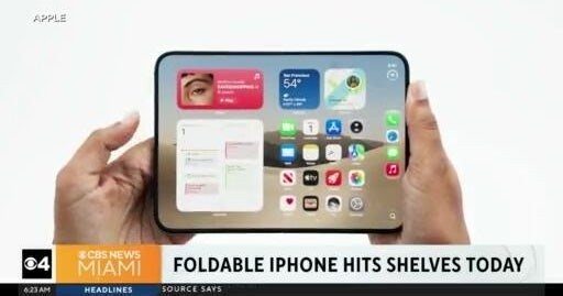 Apple’s first foldable iPhone hits stores nationwide