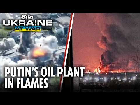 Ukrainian drones blast key Russian oil refinery as Putin’s rare rocket launcher destroyed