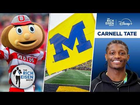 Check Out Ohio State WR Carnell Tate’s Great Reaction to Learning Rich Eisen Is a Michigan Alum