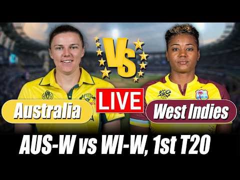 West Indies Women vs Australia Women Score | AUS W vs WI W Score 1st T20 Commentary