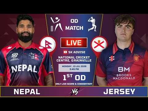 NEPAL VS JERSEY 1ST INNING LIVE SCORE & COMMETARY | NEPAL VS JERSEY ONE DAY MATCH | LAST 15 OVER