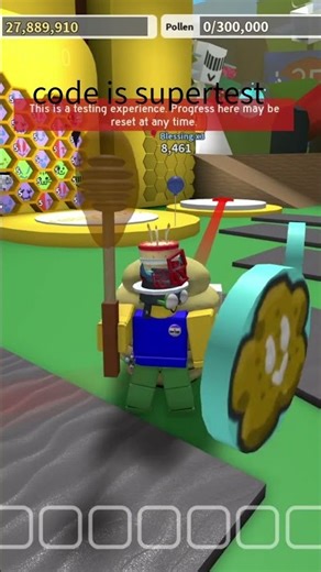 bss code in test game #roblox