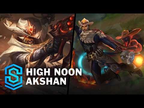 High Noon Akshan Skin Spotlight - Pre-Release - PBE Preview - League of Legends