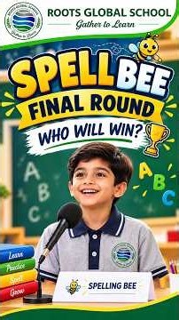 Spell Bee Final Round 🏆 | English Spelling Competition | Roots Global School