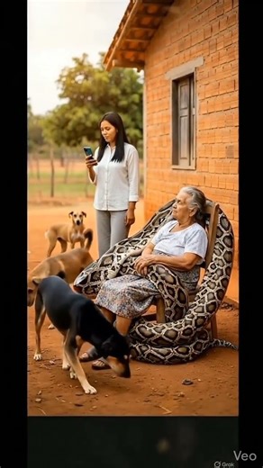 Living with a Giant: The Python Chair 🐍#shorts #ytshorts #viral #trending #snakeattack #animals #ai