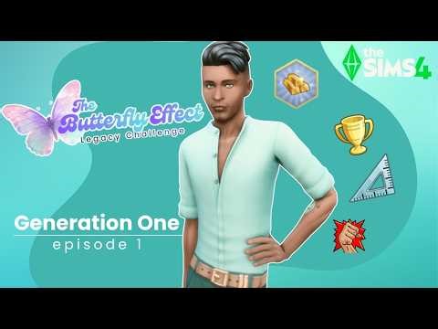 Sims 4 Challenge | Watch me play my Butterfly Effect Legacy Challenge! | Introduction + Gen1 Ep1