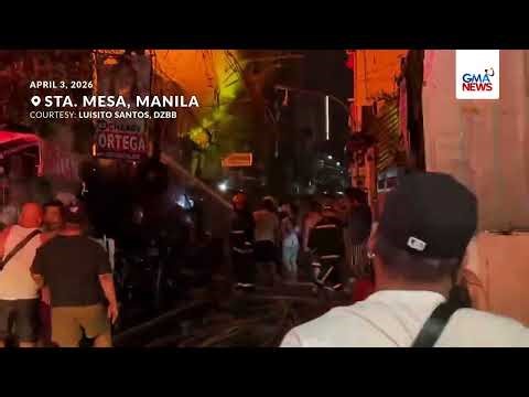 Sunog sa Sta. Mesa, Manila, naapula na | GMA News