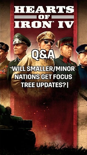 Q&A: Updates for minor nations | HOI4