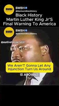 Black History : Martin Luther King Jr’S Final Warning To America'' #blackhistory #america#shorts