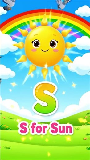 S for Sun ☀️ | ABCD Alphabet Learning | Phonics Song for Kids | Learn S Alphabet