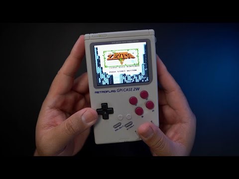 Retroflag GPi CASE 2W for Raspberry Pi Zero, Zero W, Zero 2W with 3 inch LCD Screen, Rechargeable Ba