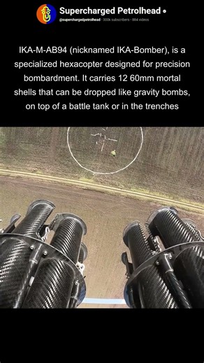 This drone drops mortar shells