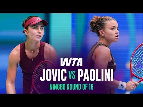 Iva Jovic vs. Jasmine Paolini | 2026 Ningbo Round of 16 | WTA Match Highlights