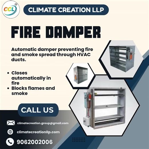 Automatic Fire Protection: Fire Dampers for HVAC Systems | Climate Creation LLP