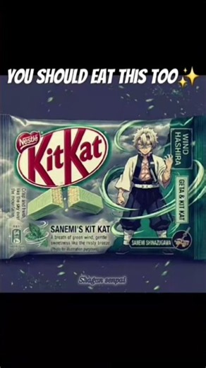 you should eat this tooo 😭🤌# #animieeditz #demonslayer #trendingshorts kitkat #kimitsu #shinobu