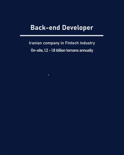 🌟 Read more & apply: ⬇ 💫 Back-end Developer : https://mirana.ir/jobs/919 ✔️ 5+ Years of experience with PHP & Laravel ✔️ Queues & message brokers expertise ✔️ Secure, testable, maintainable… | Mirana