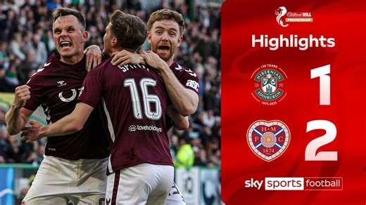 Hibernian 1-2 Hearts | Scottish Premiership highlights