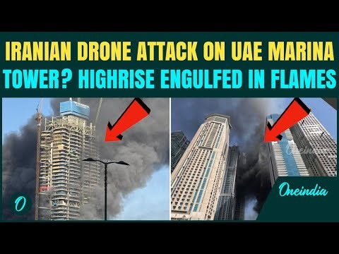 Iran BOMBS Dubai Marina Tower Again? Massive Fire SHATTERS UAE Infrastructure