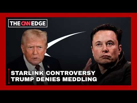 Starlink Controversy: Trump Denies Role In Ukraine Satellite Restrictions | Musk, Zelenskyy | CNN TV