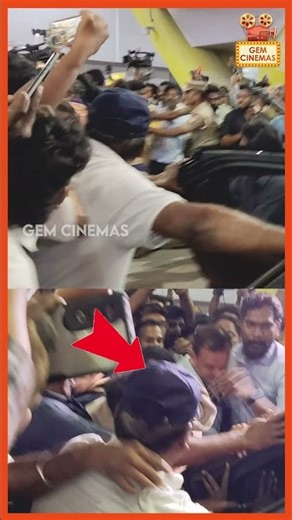 Actor Vijay Stumbles and Falls Amid Heavy Crowd..