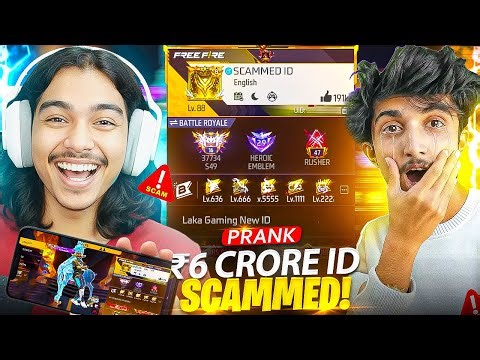 I Scammed 6 crore V Badge Account😱Wasting 1 Lakh Daimond😭Prank on ‪@-ABHISHEK_YT Wrong 😱
