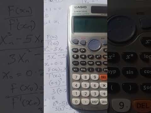 How to solve Newton Raphson math method using calculator #computational #physics