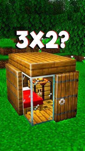 Minecraft 3x2 Survival House....🤔 (Payphone) #minecraft #shorts