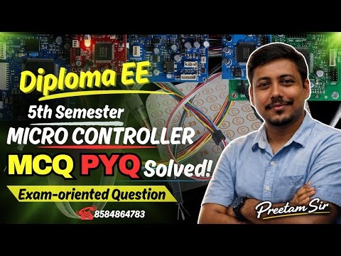 📌Microcontroller 5th Sem EE Diploma || Exam-oriented Question by Preetam sir|| #easy2learning