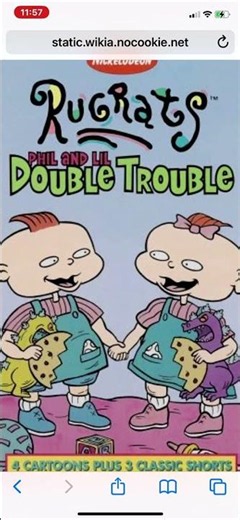 Happy 30th anniversary of vhs release rugrats phil and lil double trouble