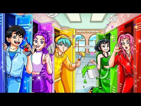 JINU Built 5 SECRET Rooms In ONE COLOR! | KPop Demon Hunters Animation