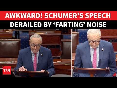 ‘CLEAN UP ON AISLE…’: Schumer Mocked For ‘FARTING’ During Senate Speech; AWKWARD Moment On Cam