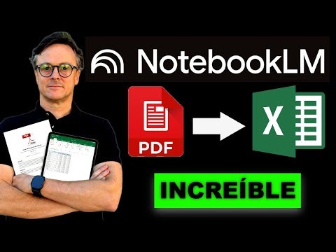 🔥 Cómo extraer datos de PDF a Excel con NotebookLM (la IA de Google)