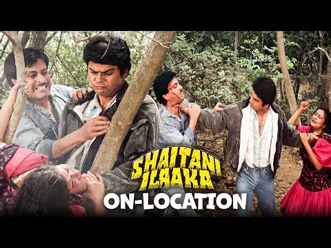 Shaitani Ilaaka (1990) Fight Sequence BTS: Kanwaljit, Deepak Parashar & Sripradha | Ramsay Brothers