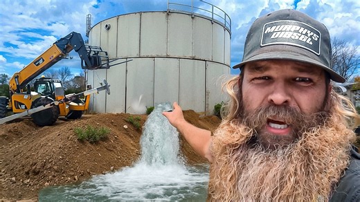 I donated $15,000 just to recover this 120,000 gallon fire tank 🔥