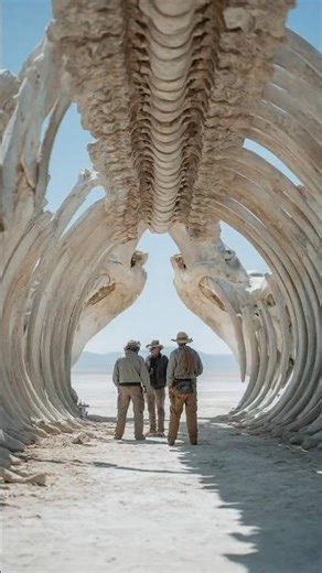 A Giant Rib Cage Discovered Beneath African Salt Flats