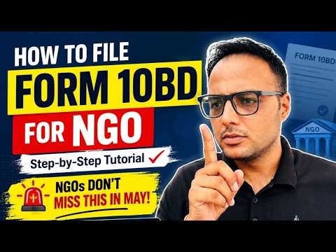 How to file form 10 BD for NGO