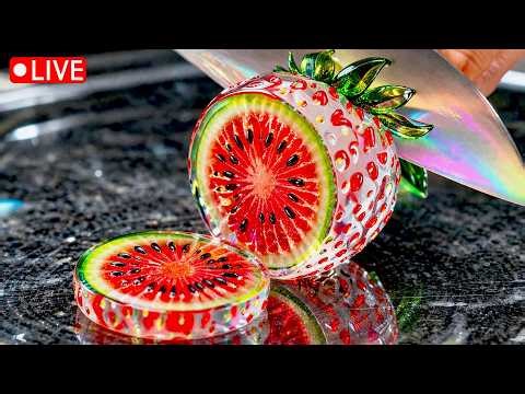 12 Hours of Satisfying AI ASMR Glass Cutting Videos to Fall Asleep To