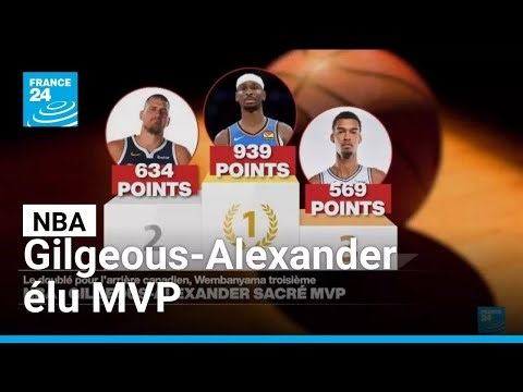 NBA : Gilgeous-Alexander élu MVP comme l'an dernier, Wembanyama doit patienter • FRANCE 24