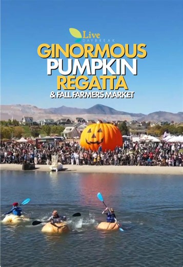 Our most GINORMOUS pumpkin race yet… the 15th annual LiveDAYBREAK Ginormous Pumpkin Regatta! 🎃 Thank you to everyone who showed up on Saturday for a day of races on the lake, festive games and activities, music, food trucks, costumes, and fall market vendors at one of Daybreak’s favorite events! 👻🍂🎶🌊 Congratulations to all of our winners! 🏆 And a huge thank you to our wonderful volunteers and our amazing sponsors who make all of this possible! 🙌 @trueleafmarket #daybreak #livedaybreak #pu