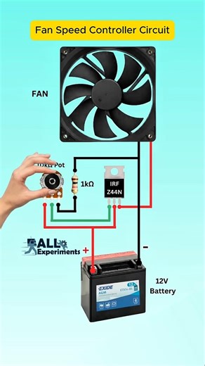 Fan Speed Controller Circuit | 12V DC