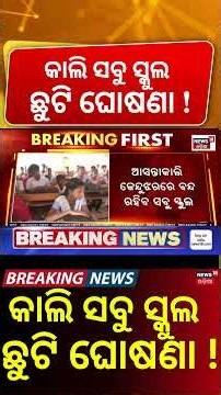 School Holiday Alert : Schools Closed in Keonjhar & 271 Schools in Bhadrak Due to Heavy Rain