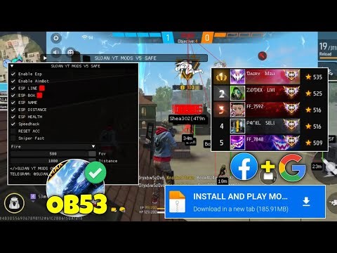 OB53 FREE FIRE MOD MENU 🔥 UNLIMITED DIAMOND HACK 🔥 FF MOD MENU APK 2026