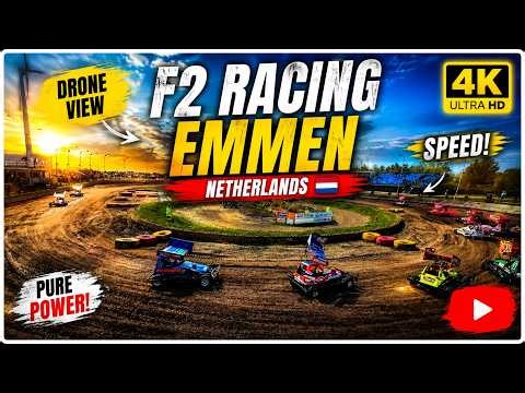 Powerful F2 Cars Racing in Emmen | Drone View 4K